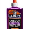 Elmers Disappearing Purple School Glue Dries Clear Washable-0