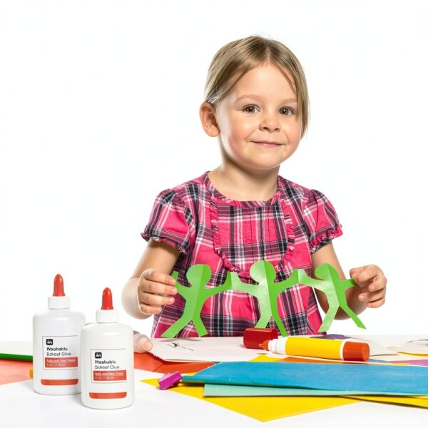 1InTheOffice White School Glue 3 Pack Non Toxic Washable-2