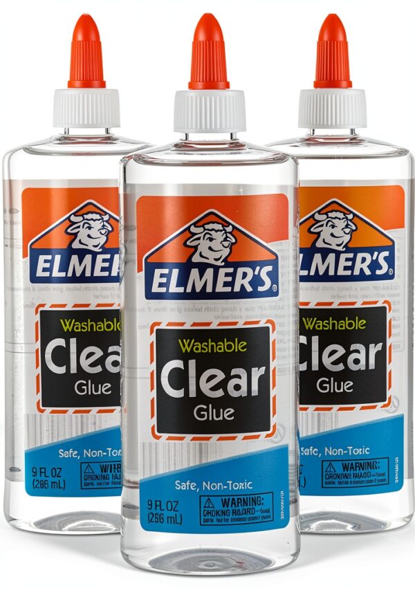Elmers Clear Liquid Glue Non Toxic Washable Slime Crafting-0