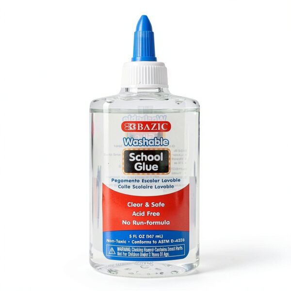 BAZIC Liquid White Glue Washable Non Toxic All Purpose-0
