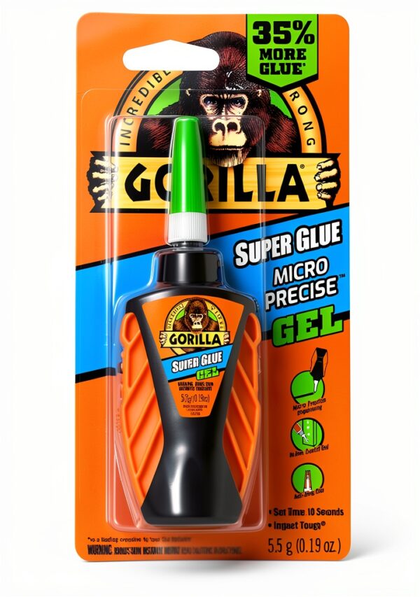 Gorilla Super Glue Gel High Viscosity Fast Setting Repair-0