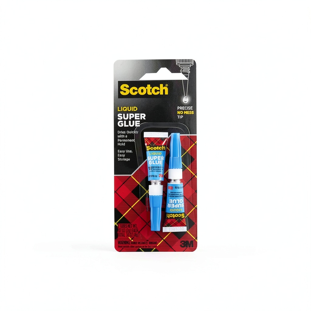 Applying 3M Liquid Glue to a wooden surface with fine tip control