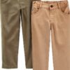 Carters Baby Boys Pants Two Pack Adjustable Waistband-0
