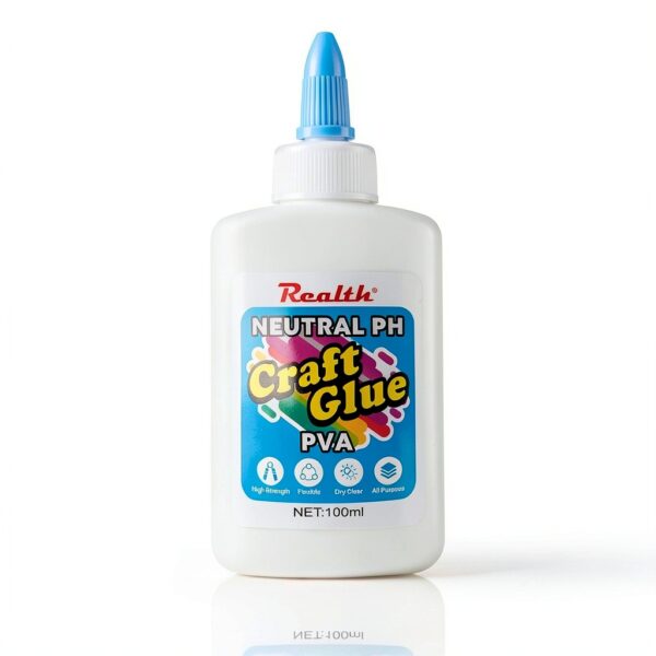 Realth PVA Craft Glue Non Toxic Dries Clear Paper Crafts-0