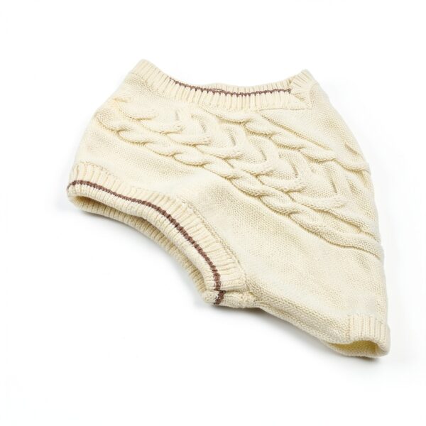 Boys Cotton Cable Knit Sweater Vest Soft Comfortable Beige-4