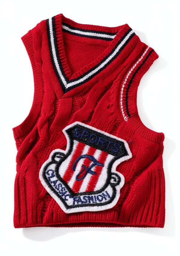 Boys Cable Knit Sweater Vest Soft Knit School Uniform-5