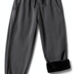 Toddler Fleece Lined Joggers Boys Winter Pants Water-0