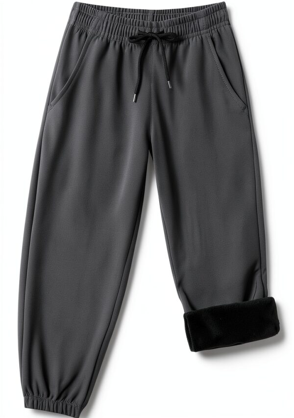 Toddler Fleece Lined Joggers Boys Winter Pants Water-0
