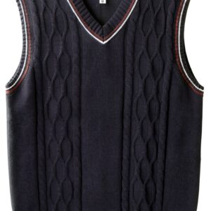 Kid Nation Boys Cable Knit Sweater Vest Unisex School-0