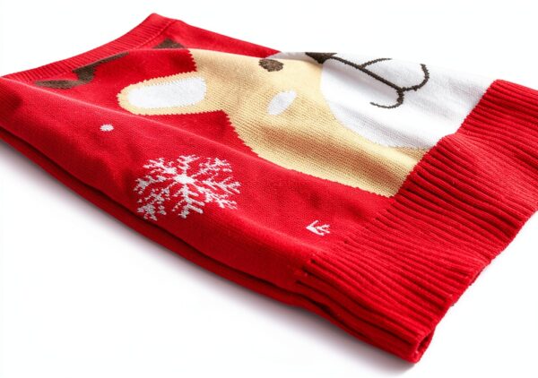 Childrens Christmas Reindeer Knitted Vest Soft Cozy Holiday-6