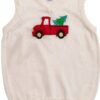 Boys Holiday Sweater Vest Soft Stretch Cotton Blend-0