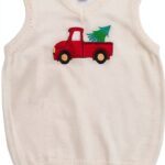 Boys Holiday Sweater Vest Soft Stretch Cotton Blend-0