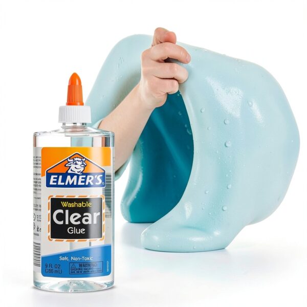 Elmers Clear Liquid Glue Non Toxic Washable Slime Crafting-3