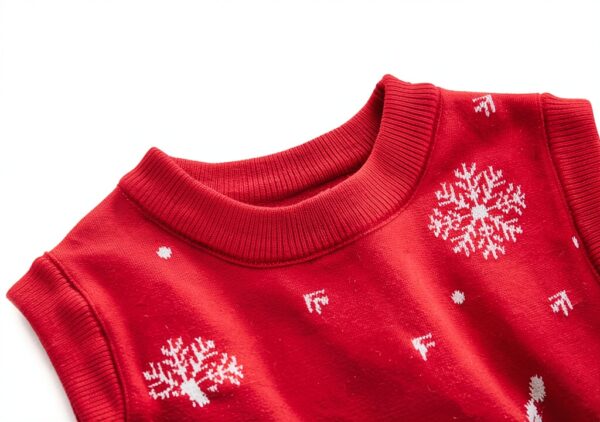 Childrens Christmas Reindeer Knitted Vest Soft Cozy Holiday-2