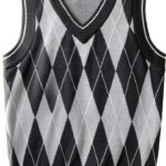 Boys Argyle Knit Vest Navy Blue Sizes 5-14 Years-0