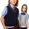 Kid Nation Boys Cable Knit Sweater Vest Unisex School-2