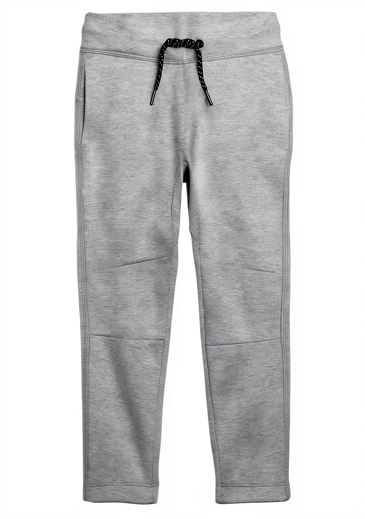 GAP baby joggers in Light Heather Grey on a happy infant