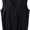 SMILING PINKER Boys Sweater Vest Cotton V-Neck Sleeveless-0
