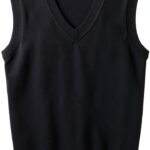 SMILING PINKER Boys Sweater Vest Cotton V-Neck Sleeveless-0