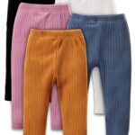 Baby Boys Pants Soft Elastic Waistband 5-Pack Colorful Sizes-0