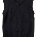 Boys V-Neck Sweater Vest Rib-Knit Sleeveless The Childrens-0