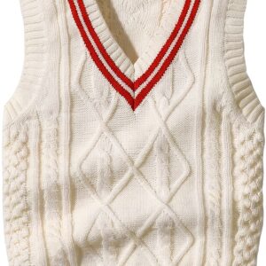 Vivobiniya Toddler Boy Knit Sweater Vest Cotton Soft-0