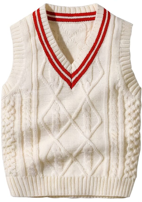 Vivobiniya Toddler Boy Knit Sweater Vest Cotton Soft-0