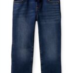 Gap Baby Boys Dark Wash Pants Comfortable Machine Washable-0
