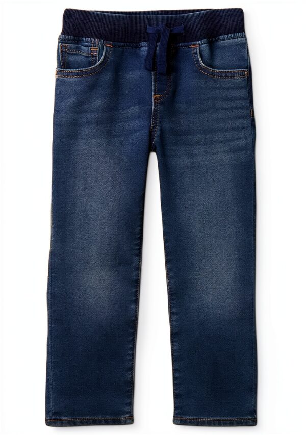 Gap Baby Boys Dark Wash Pants Comfortable Machine Washable-0