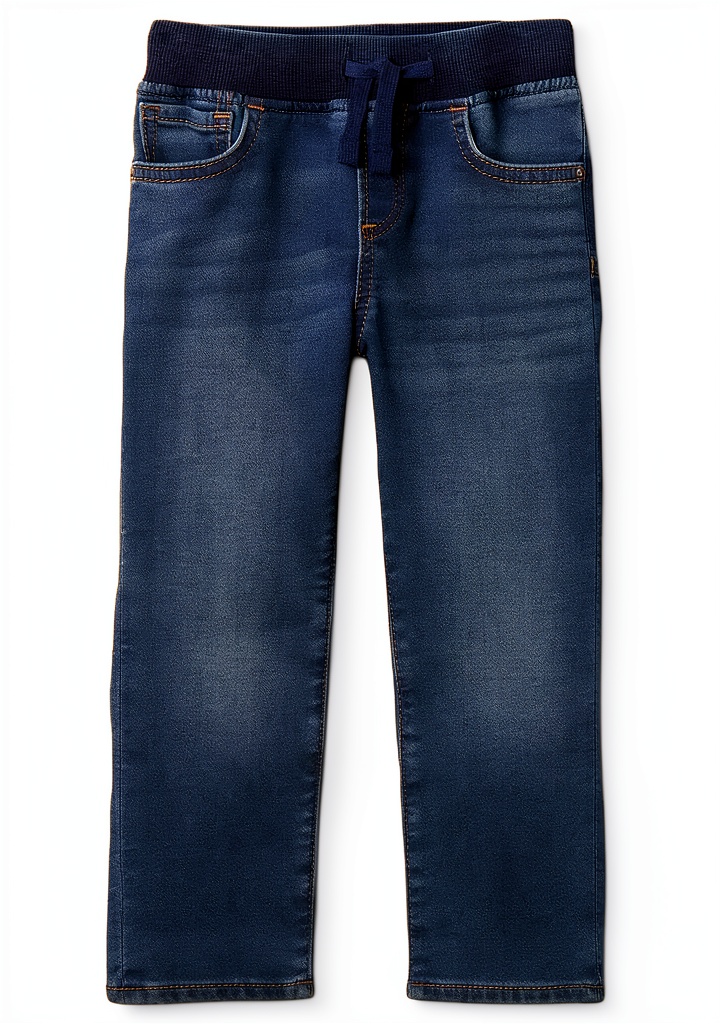 Gap baby boys dark wash pants on a child playing outdoors
