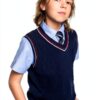 Kid Nation Boys Cable Knit Sweater Vest Unisex School-1