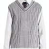 JSTEX Boys Cotton Cable Knit Sweater Vest School Uniform-1