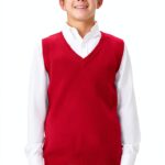 Classroom Young Mens V-Neck Sweater Vest No Pill Unisex-0