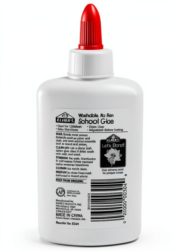 Elmers Liquid Glue No Run Fast Drying Clear Craft School-3