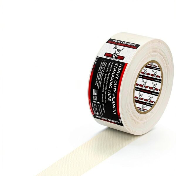 Fiberglass Reinforced Packing Tape by Tradex Industrial 5.5mil Heavy-1