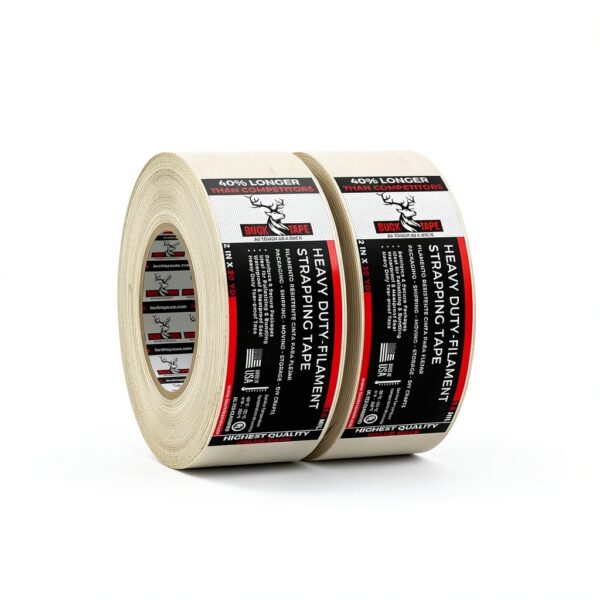 Fiberglass Reinforced Packing Tape by Tradex Industrial 5.5mil Heavy-0