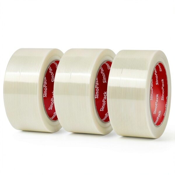 Sinopack PET Fiberglass Filament Strapping Tape 2in x 30yds 3 Colors-0