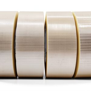 Clear Filament Tape BOMEI PACK 6.7 mil Waterproof 4 Rolls 2"x55yd-0