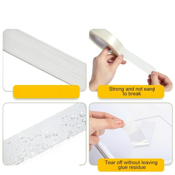 Treela Filament Strapping Tape 1 Inch x 60 Yards Reinforced Packing-2