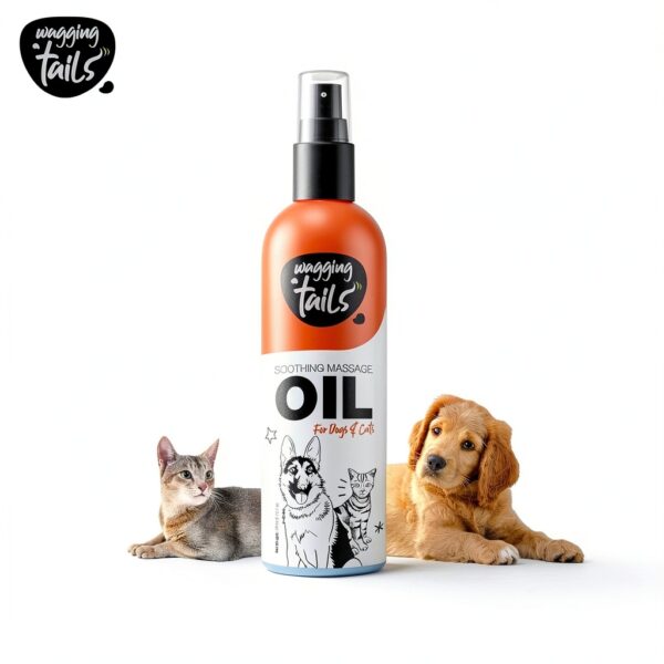 Wagging Tails Soothing Oil for Dogs & Cats 6.76 fl oz Coconut VitaminE-7