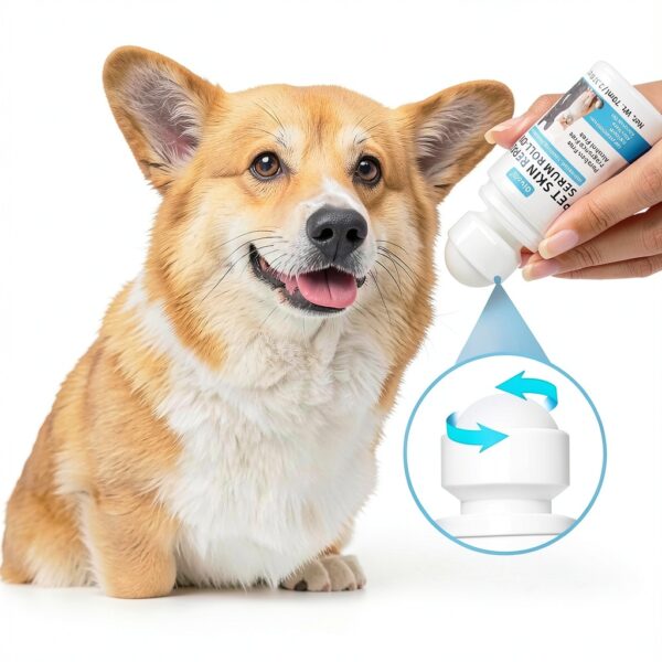 Dog & Cat Skin Care Roll On oivolii Coconut Oil Itch Relief 2.3fl oz-2