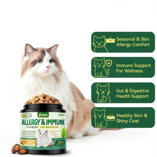 Cat Allergy Relief YOTANGO Chews – Immune & Digestive Support, Chicken-2