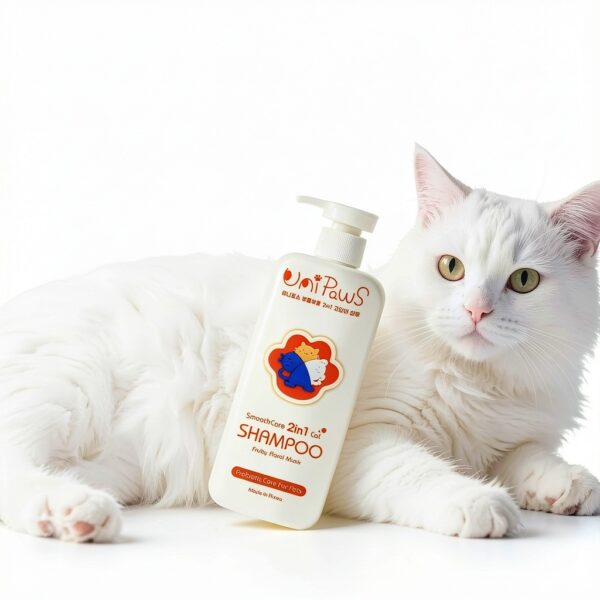 UNIPAWS Cat Shampoo Conditioner 2 in 1 Dandruff Probiotic 16.9 oz-3
