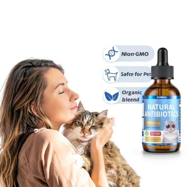 Natural Antibiotics for Cats Cudory Chicken Flavor Liquid 2 fl oz-4