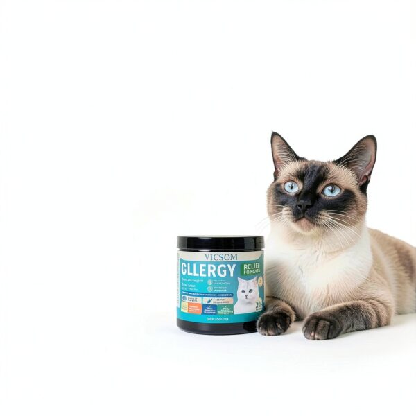 Cat Allergy Relief Chews VICSOM Natural Chicken Flavor Itch Remedy-2