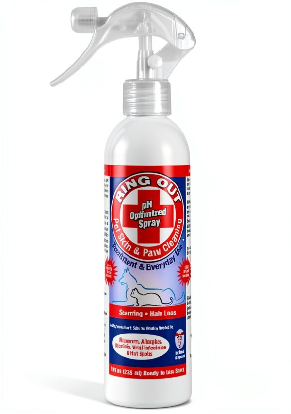 Ring Out for Pets FlexTran Ringworm Spray 8 oz Calming Itch Relief-0