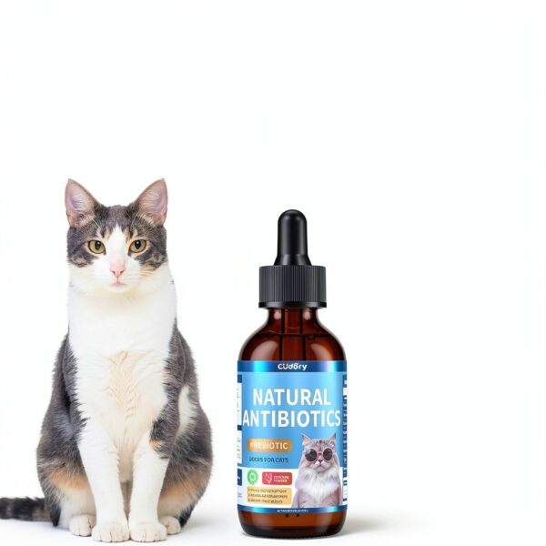 Natural Antibiotics for Cats Cudory Chicken Flavor Liquid 2 fl oz-5
