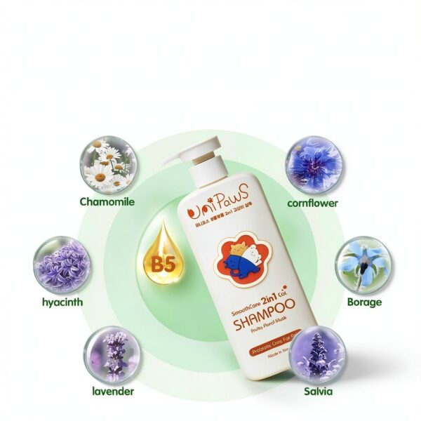 UNIPAWS Cat Shampoo Conditioner 2 in 1 Dandruff Probiotic 16.9 oz-4