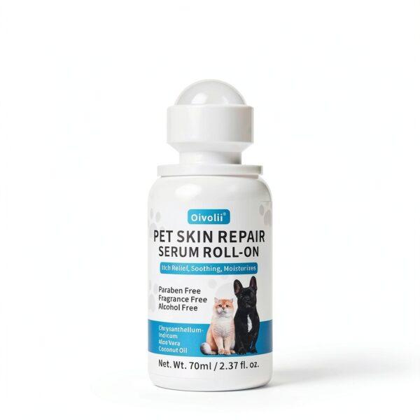 Dog & Cat Skin Care Roll On oivolii Coconut Oil Itch Relief 2.3fl oz-3