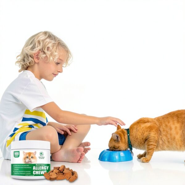Cat Allergy Relief Chews Nutridog Salmon Colostrum and Probiotics-7